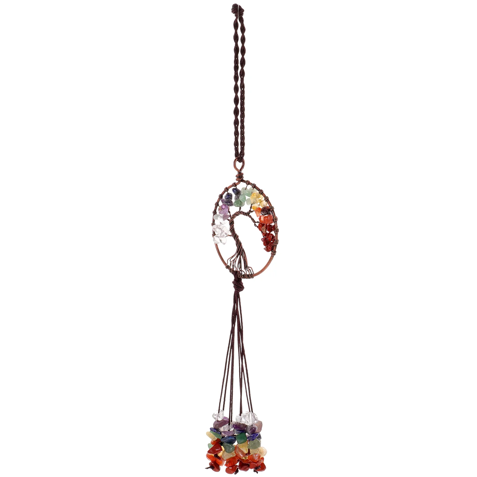 

Tree Life Car Hanging Free Stuff Decoration Rear View Mirror Accessories Trim Crystal Suncatcher Window Pendant