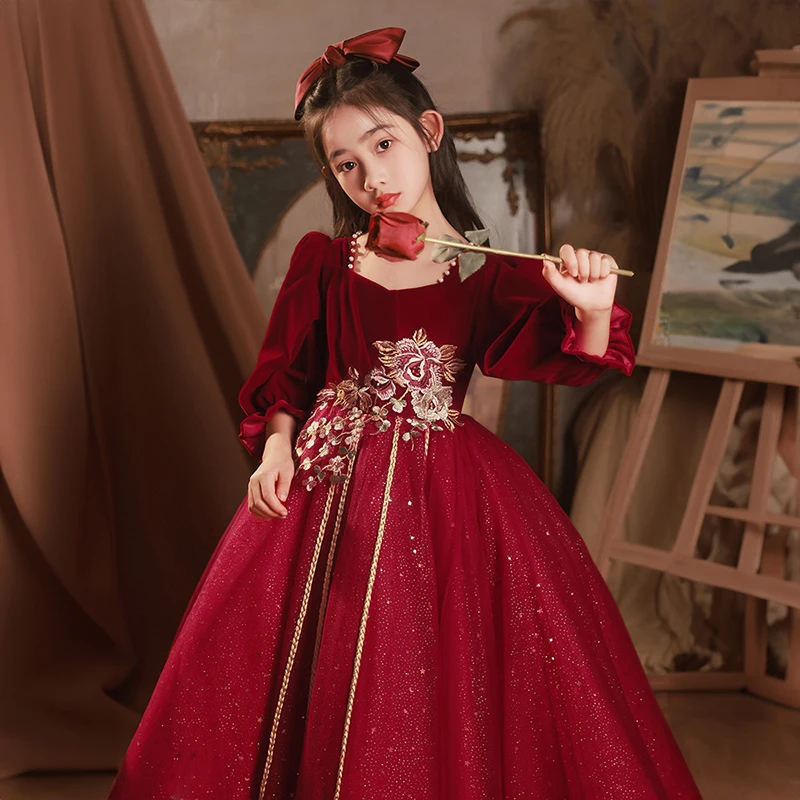 Роскошные Детские платья для конкурса маленьких девочек вечерние бальные дня