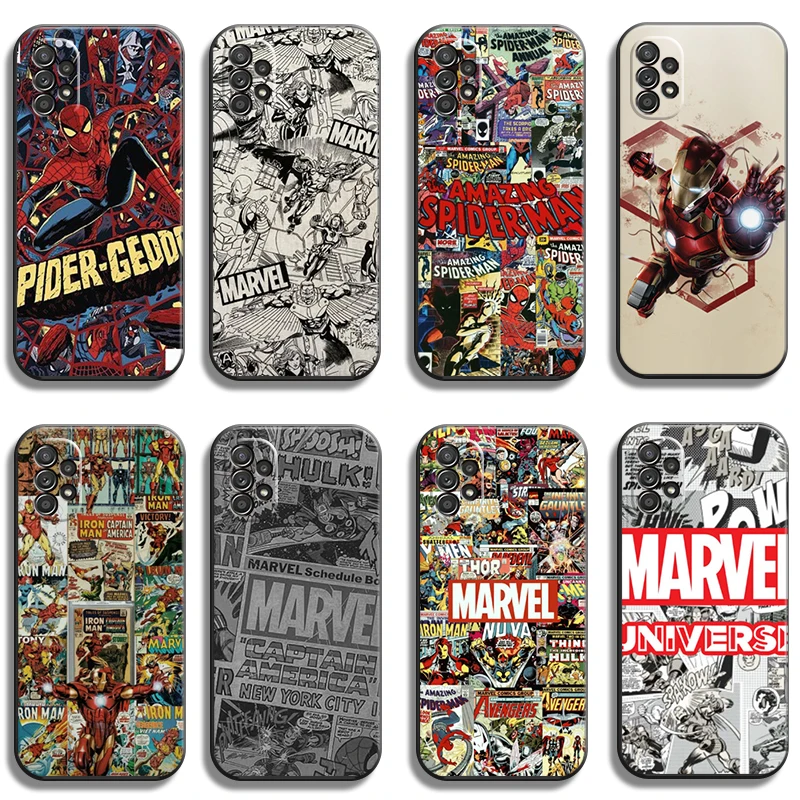

Marvel Avengers LOGO Phone Cases For Samsung Galaxy A31 A32 A51 A71 A52 A72 4G 5G A11 A21S A20 A22 4G Coque Back Cover Carcasa