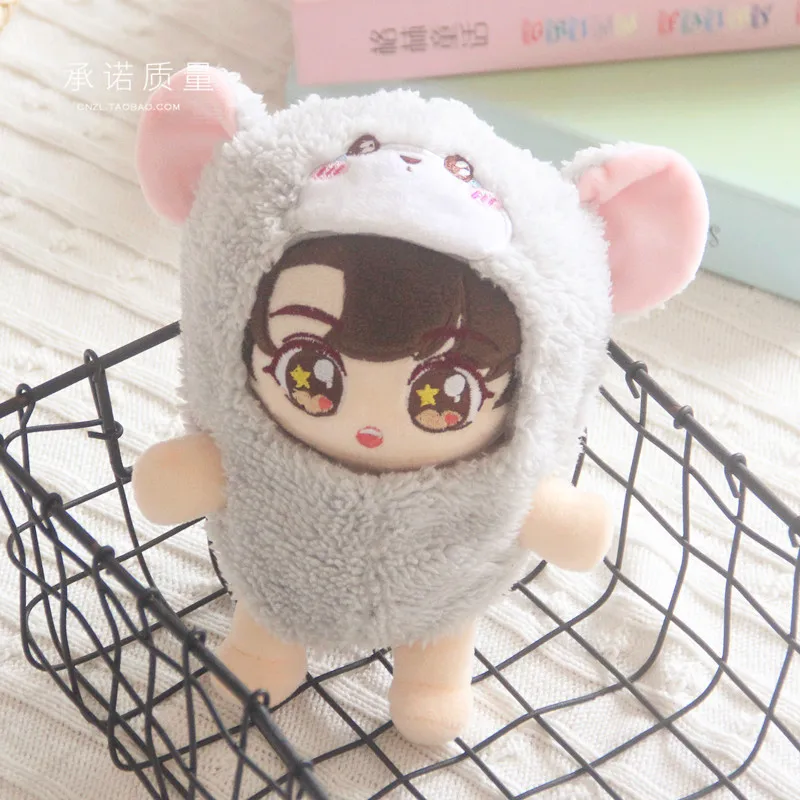 

20 см Кукла Детская одежда боди серый хомяк милая кукла-идол аксессуары для кукол подарок на день рождения плюшевые игрушки подарок