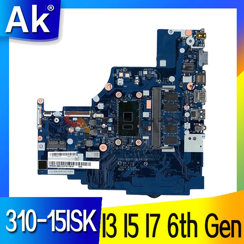 

NM-A752 Motherboard for Lenovo IdeaPad 310-15ISK Laptop Motherboard Mainboard I3 I5 I7 6th Gen CPU MEM 4GB RAM Intel HD Graphics