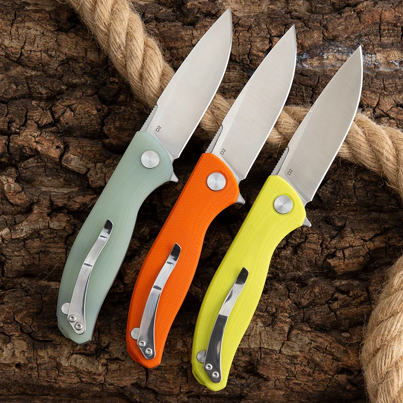 Shirogorov складной нож с шарикоподшипником для повседневного использования D2 лезвие