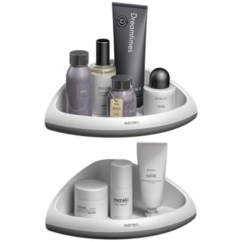 LEDFRE – étagère de rangement en plastique, douche, coin à pression, porte-shampoing, panier, étagères murales pour salle de bains LF73013