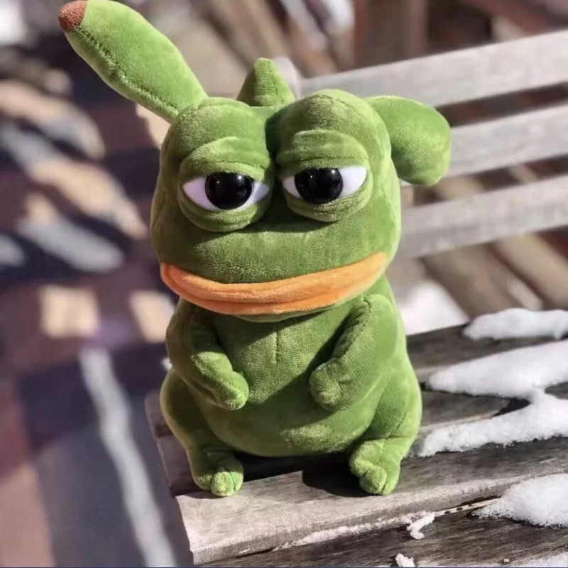 Новый 23 см покемон аниме Пикачу кавайные мягкие игрушки для детей косплей Spoof Sad