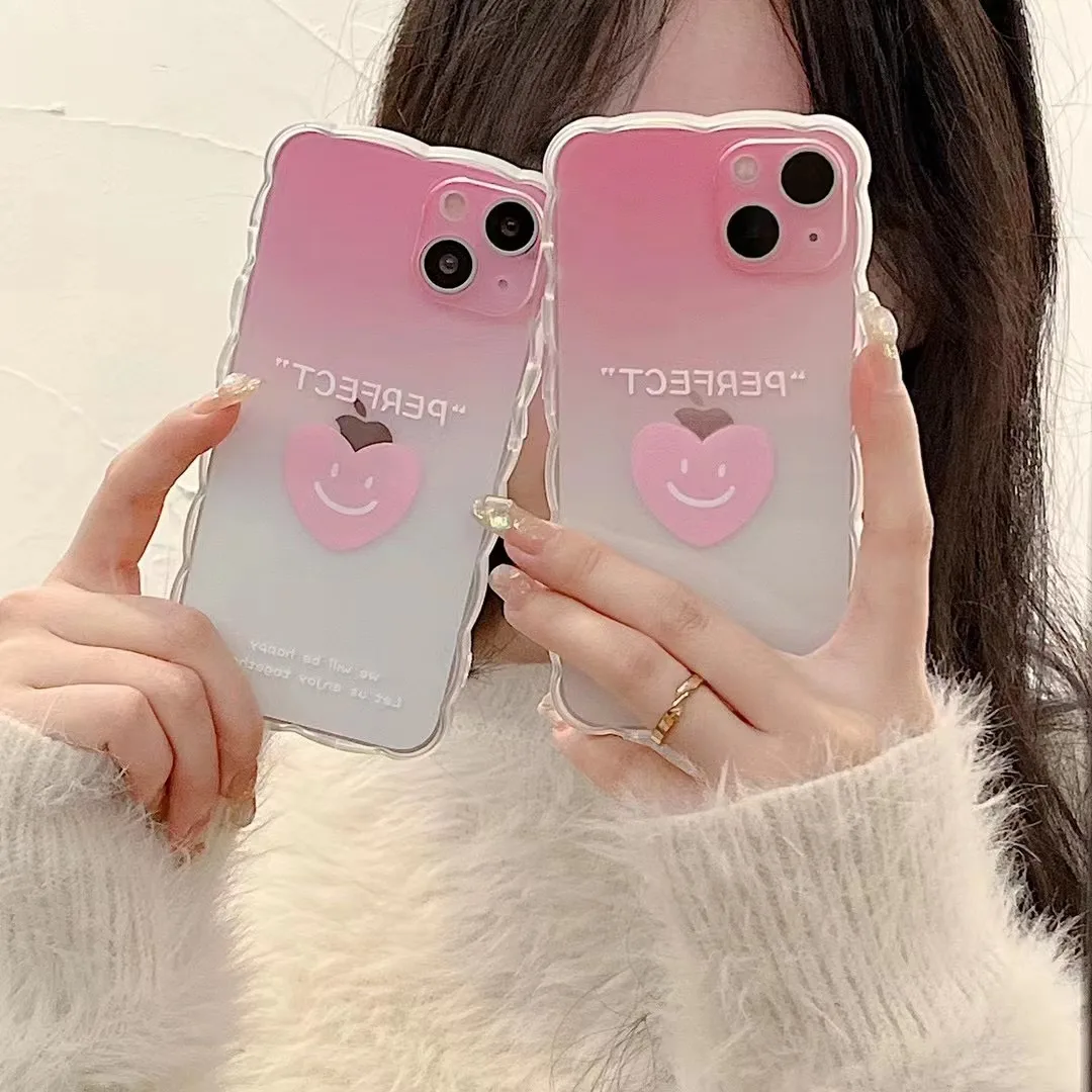 

Fashion Pattern Phone Case on For iPhone 13 12 11 Pro Xs Max XR 7 8 Plus Love Heart Back Cover Camera Lens Protection Case