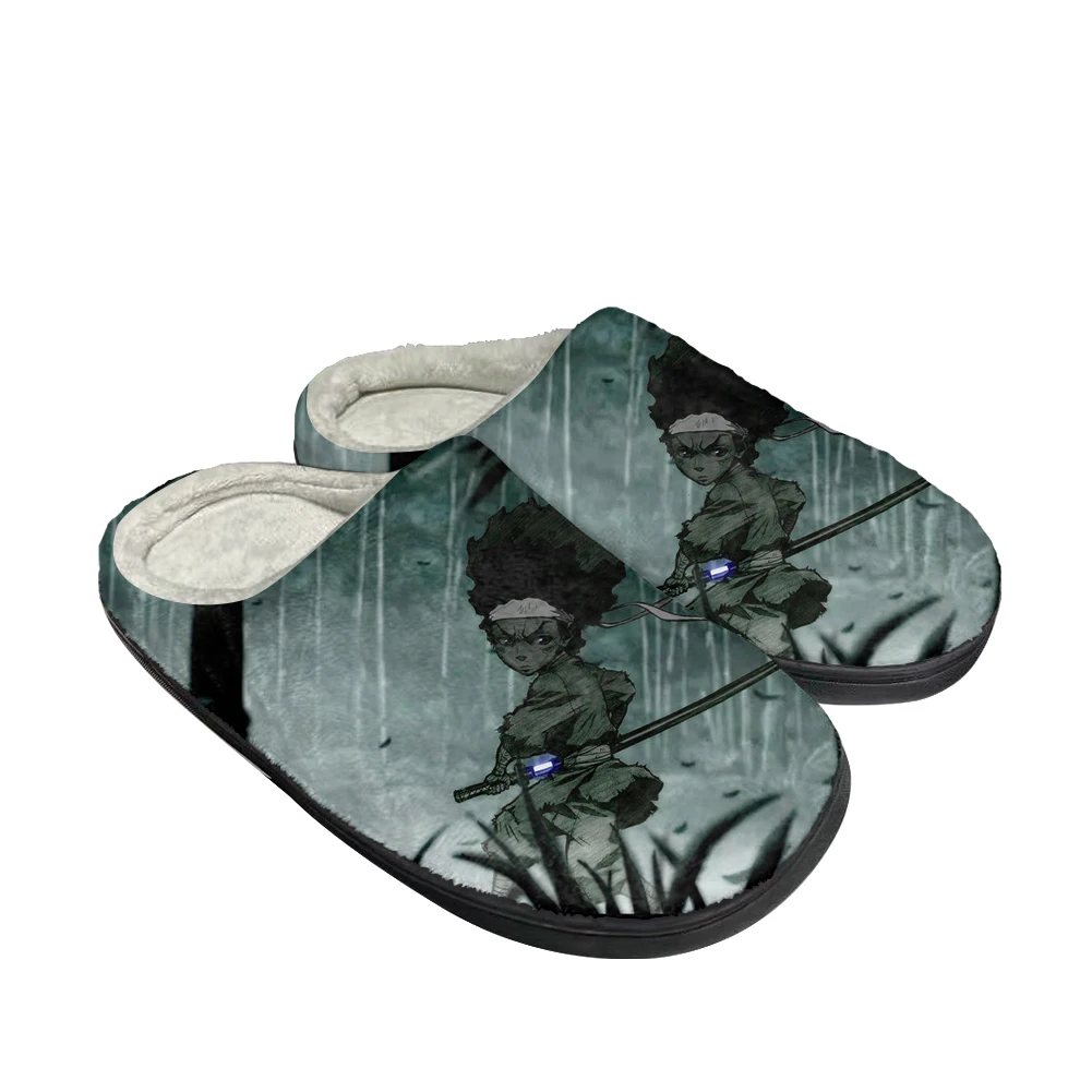 

Boondocks Huey Riley Fashion Cotton Custom Slippers Mens Womens Sandals Plush Casual Keep Warm Shoes Thermal Comfortable Slipper