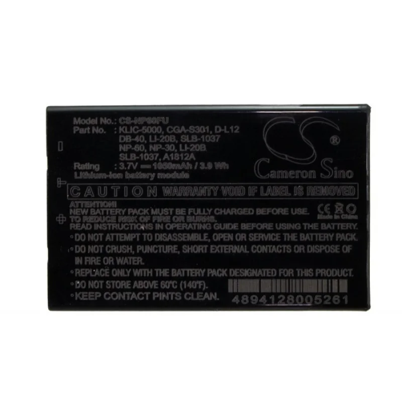 Аккумулятор NP-60 FNB-82LI NP-30 DB-43 для PRAKTICA 1050mAh | Мобильные телефоны и аксессуары