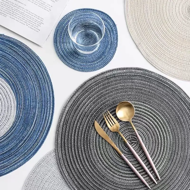 

Nordic Style Japanese-style Western Food Mat Insulation Mat Table Mat Anti-scalding Household Anti-heat Bowl Mat Dish Mat Cup