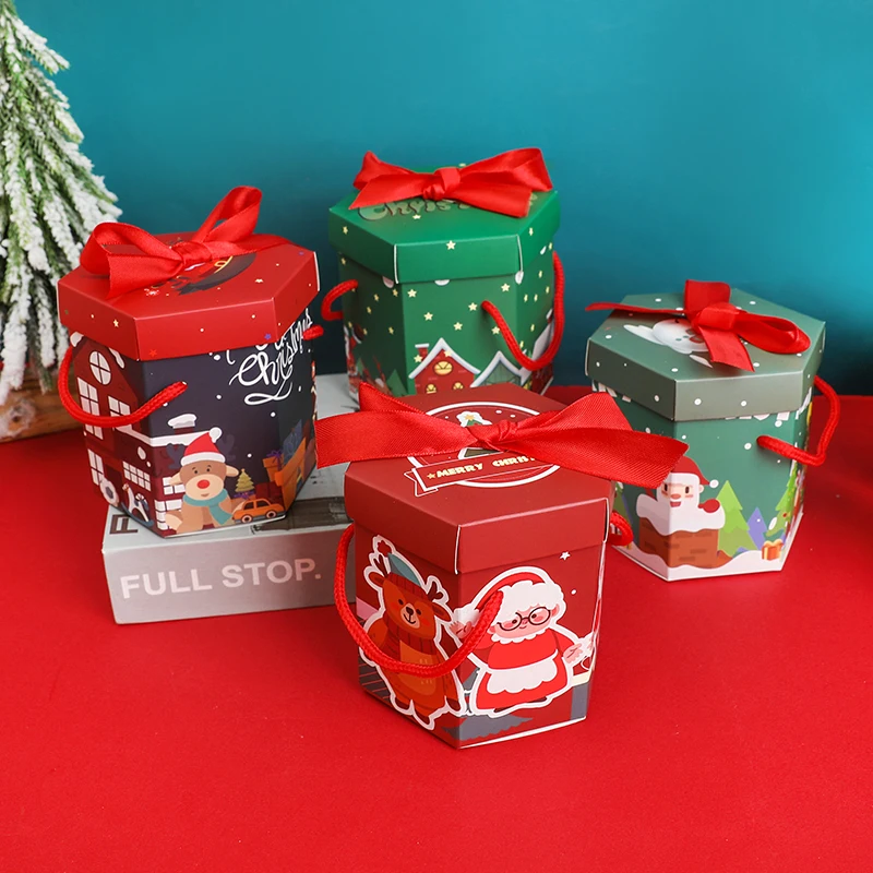 Рождественская коробка для яблок Санта-Клаус Конфеты Шоколад Подарочная