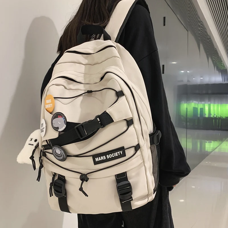 

New Tooling Women Backpack Travel Teenage Girl College Schoolbag Large Capicity Female Backpacks Fashion Trend Cute Boy Book Bag
