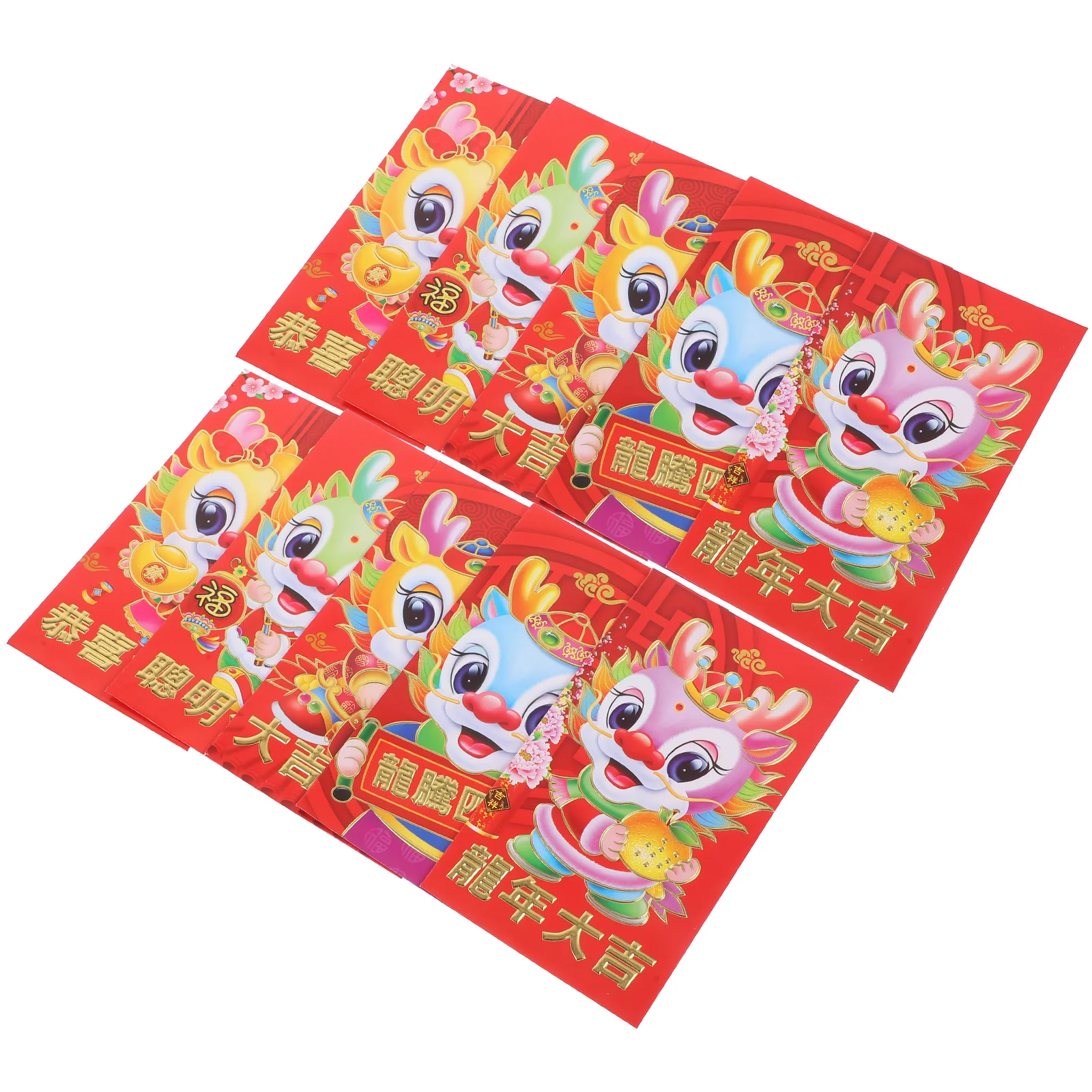 

30 шт. креативные красные конверты в китайском стиле с драконом, изысканные бумажные мешочки для денег