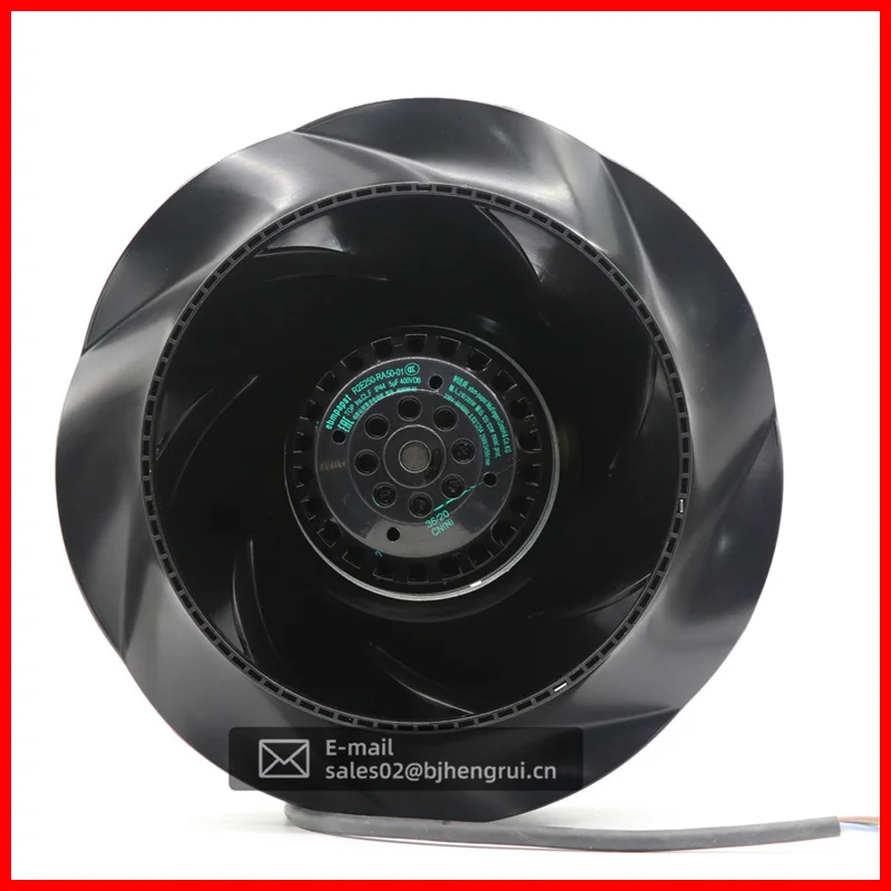 

R2E250-RA50-01 250mm 230VAC 210W 0.93A 2500R Ball Bearing Flange Mount Air Purifier Centrifugal Cooling Fans
