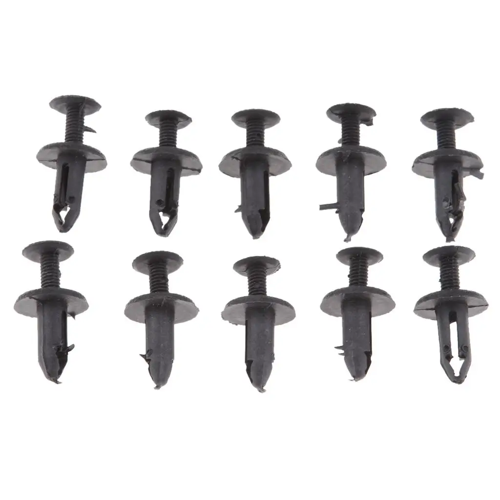 

10 Pieces Plastic Mounting Brackets Motorcycle Mounting Mounting Clips Length: