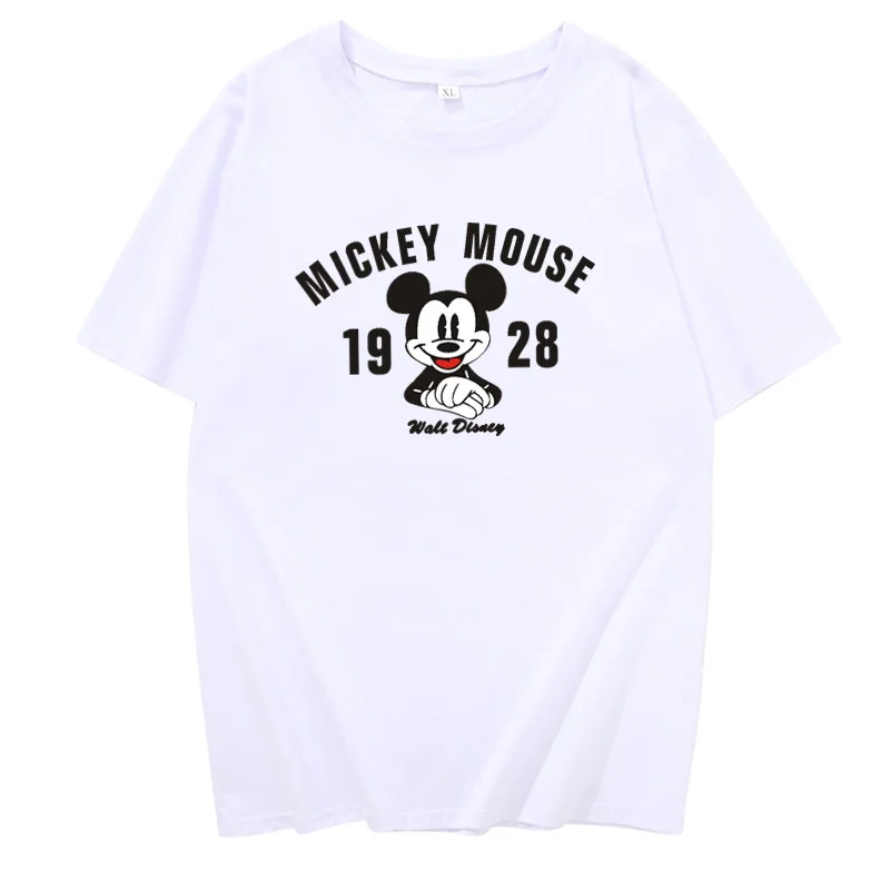 

Disney Classic Brand Woman T-shirt Mickey Mouse 1928 Short Sleeve Casual Streetwear Women Summer Top Fashion Oversized Tshirt