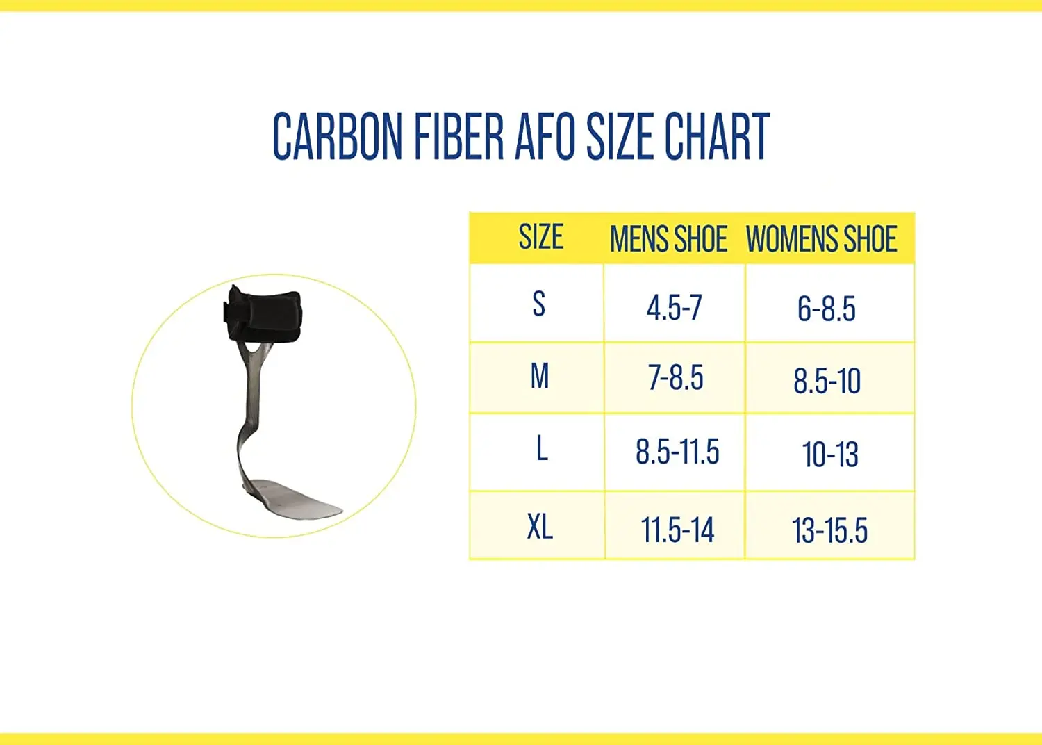 Углеродное волокно AFO-легкий дизайн ортопедический СТОП на лодыжку при падении