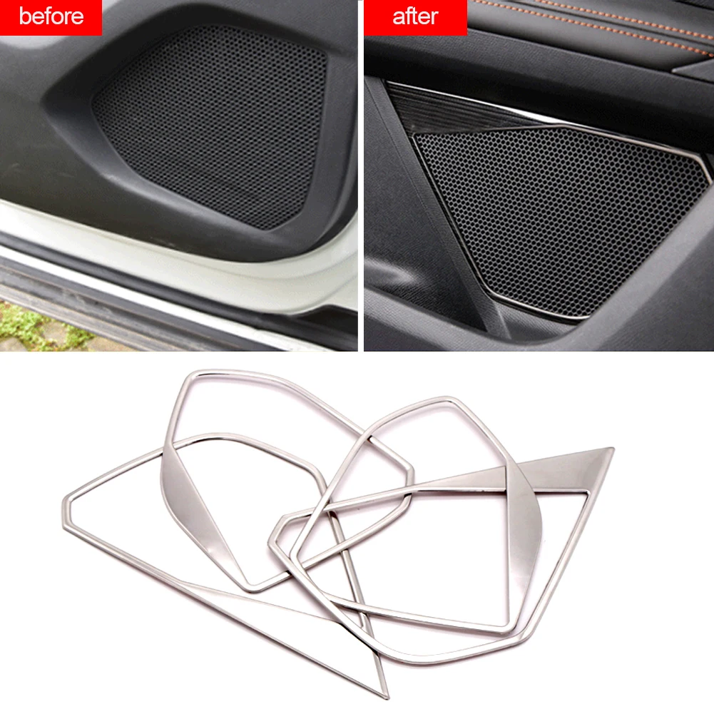 

4 шт., хромированные защитные крышки для внутренней отделки Peugeot 3008 5008 17-20