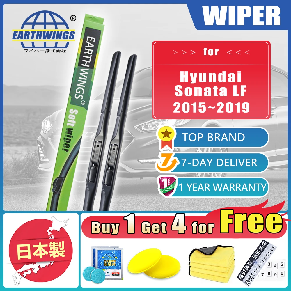 For Hyundai Sonata LF 2015 2016 2017 2018 2019 Front Wiper Blades Brushes Cutter Cleaning Windshield Windscreen Car Accessories