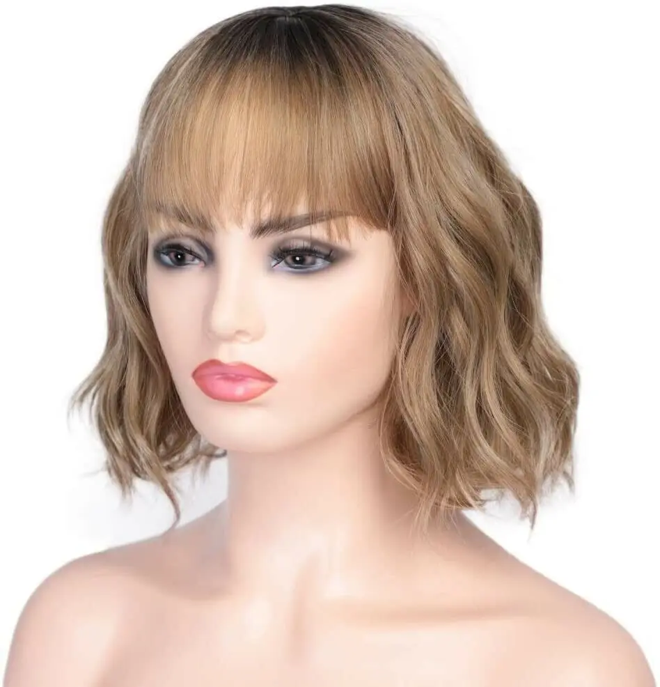 Очаровательные стильные лигатые золотые короткие волнистые крылья для женщин с