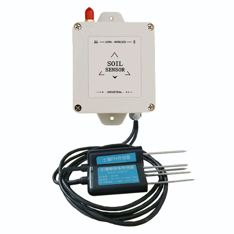 

Iot Lora Wireless Soil Temperature Humidity EC Sensors Soil Moisture Conductivity Sensor