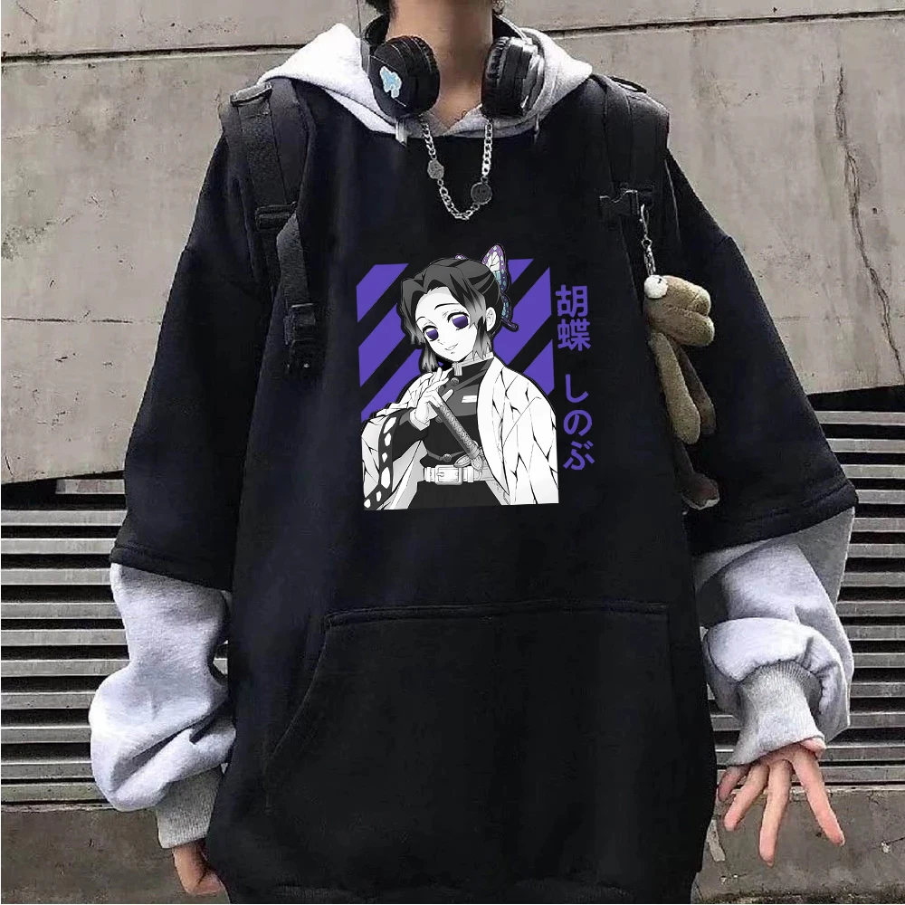 

Demon Slayer Cosplay Sweatshirt Anime Hoodie Streetwear Clothes Men Women Casual Black Hoodies Pullover