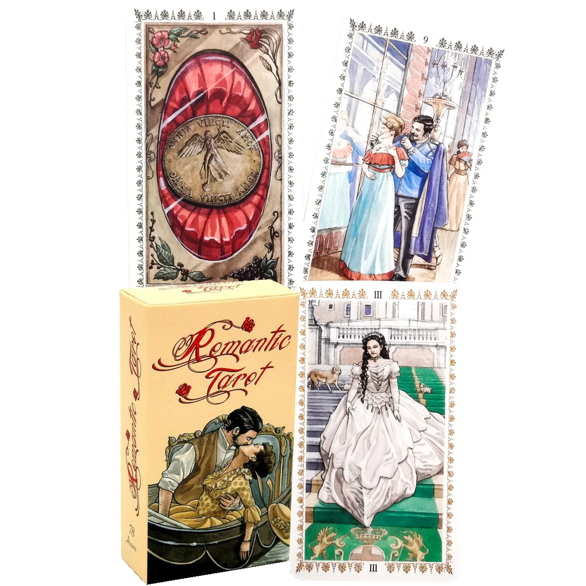 

Romantic Tarot By Lo Scarabeo 78 Card Deck Fate Divination Oracle Party Board Game Playing Card