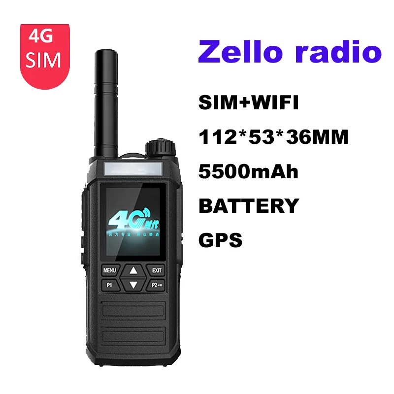 4G ZELLO Мини Беспроводная Bluetooth-гарнитура PTT передатчик Wifi _ + GPS Радио Мобильный