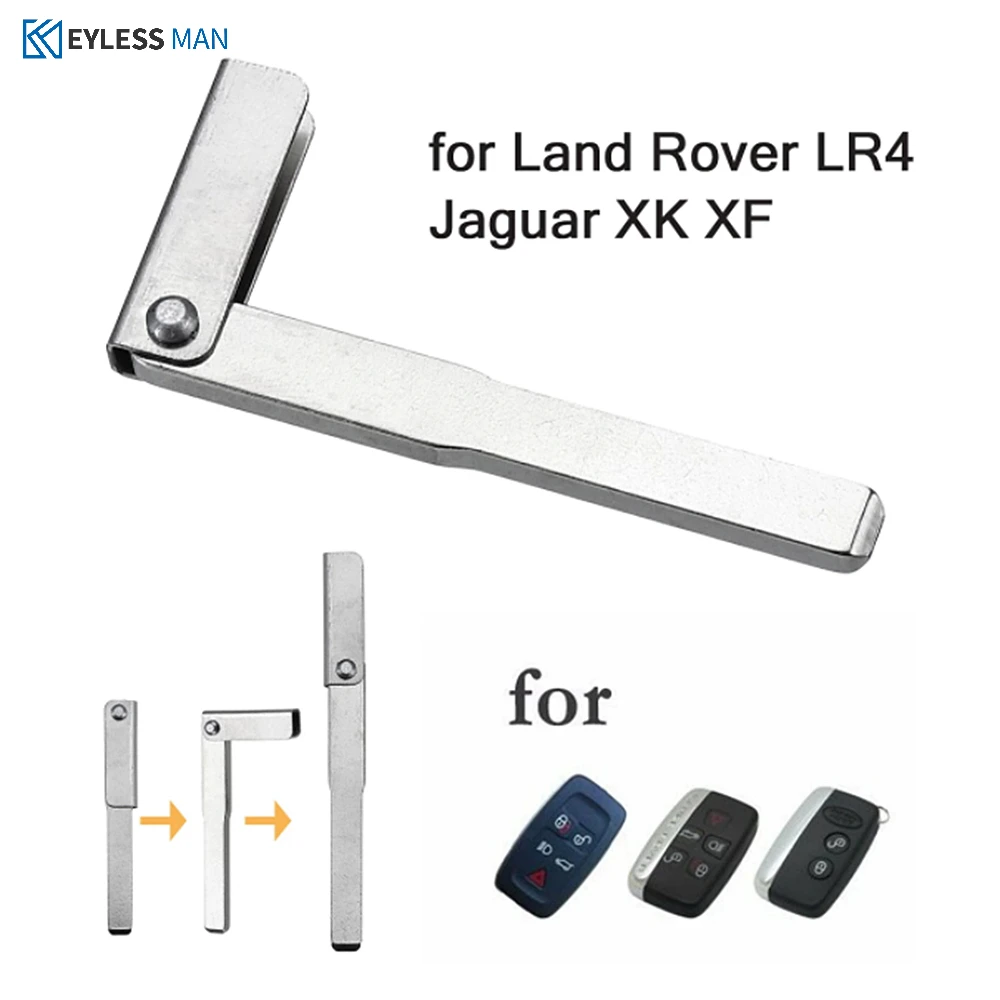 

10 шт., пустой брелок с аварийным лезвием для LAND ROVER LR4 2010-2012 XK XF Range Rover Sport Evoque 2010-2013, автомобильный аксессуар