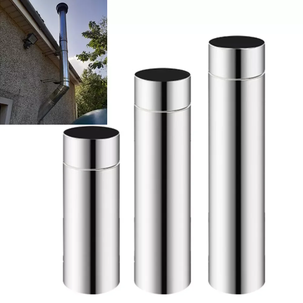 

2023NEW 2.3in Stainless Steel Stove Pipe Chimney Flue Liner Rigid Multi Fuel 20-40cm For Flue Heating Equipment