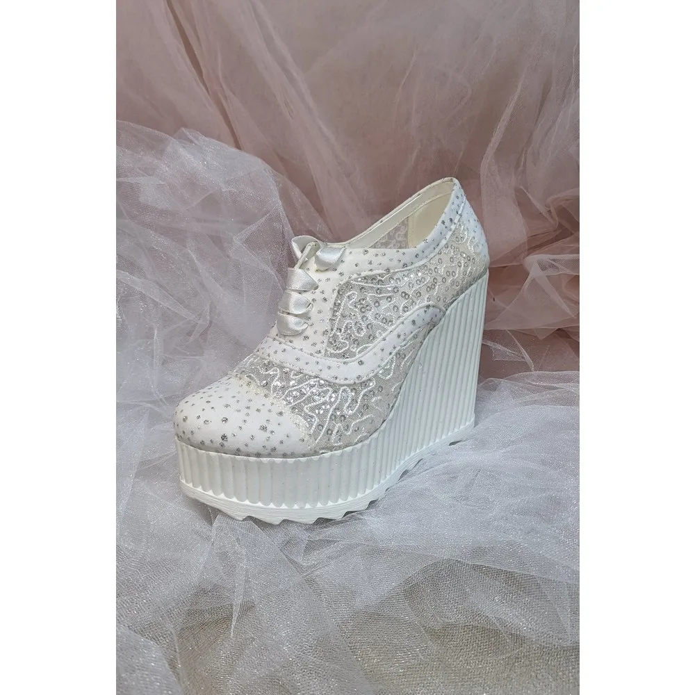 

Dorlie 500F Series Toe Fishnet Bridal Shoes