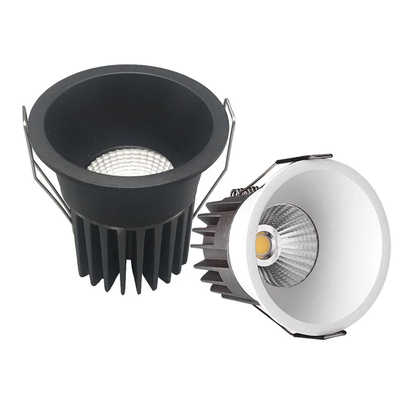 

Dimmable Aluminum Embedded LED Downlights 9W 12W 15W 18W 20W COB Ceiling Spot Lights AC90~260V Background Lamps Indoor Lighting