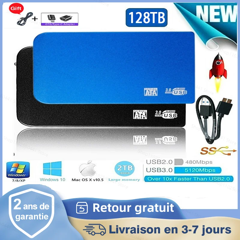 

Portable Ssd 4TB 8TB 16TB Big storage External Solid State Disk Type-C Compatible for Notebook/PC Desktop External Hard Drive