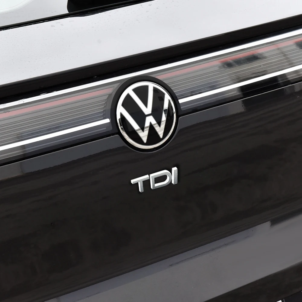 3D ABS Chrome Black TDI Эмблема Автомобильный багажник Наклейка Аксессуары для VW Rline Golf 4Motion
