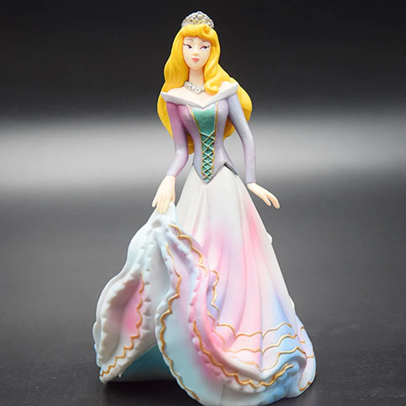 16cm Disney Princess Sleeping Beauty Aurora Cartoon PVC Action Figures Dolls Figurines Model Toys Cake Decoration Kids Gifts