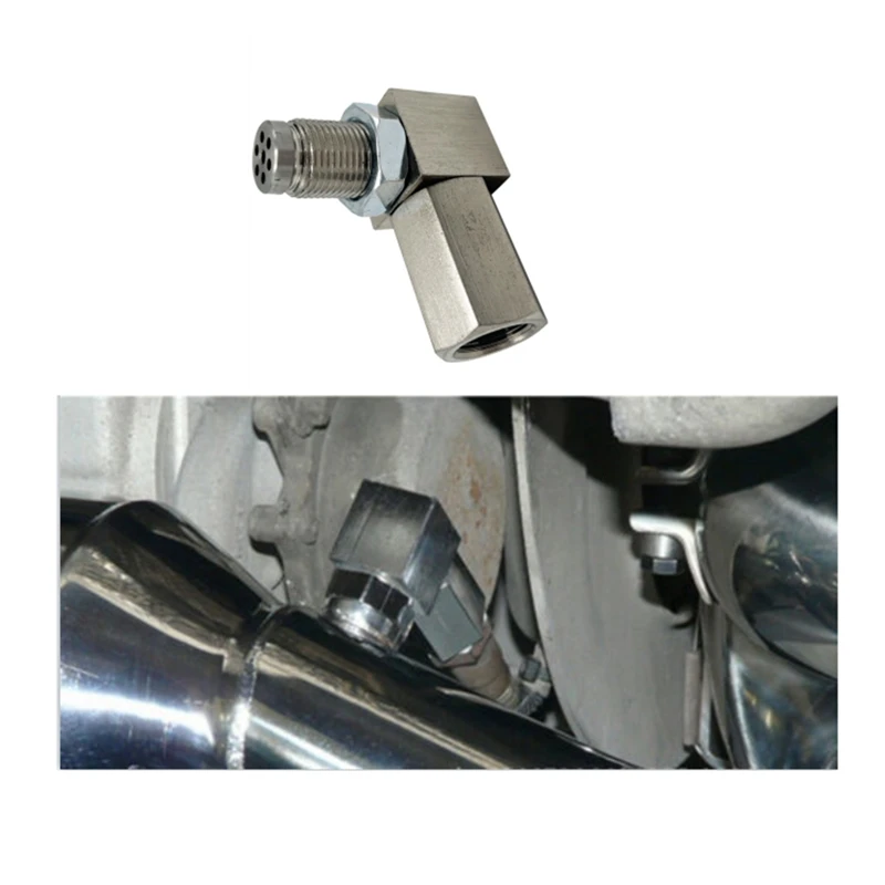 

Модификация автомобиля M18X1.5 разъем датчика кислорода Прокладка выхлопной трубы L-образный адаптер 90 градусов преобразования