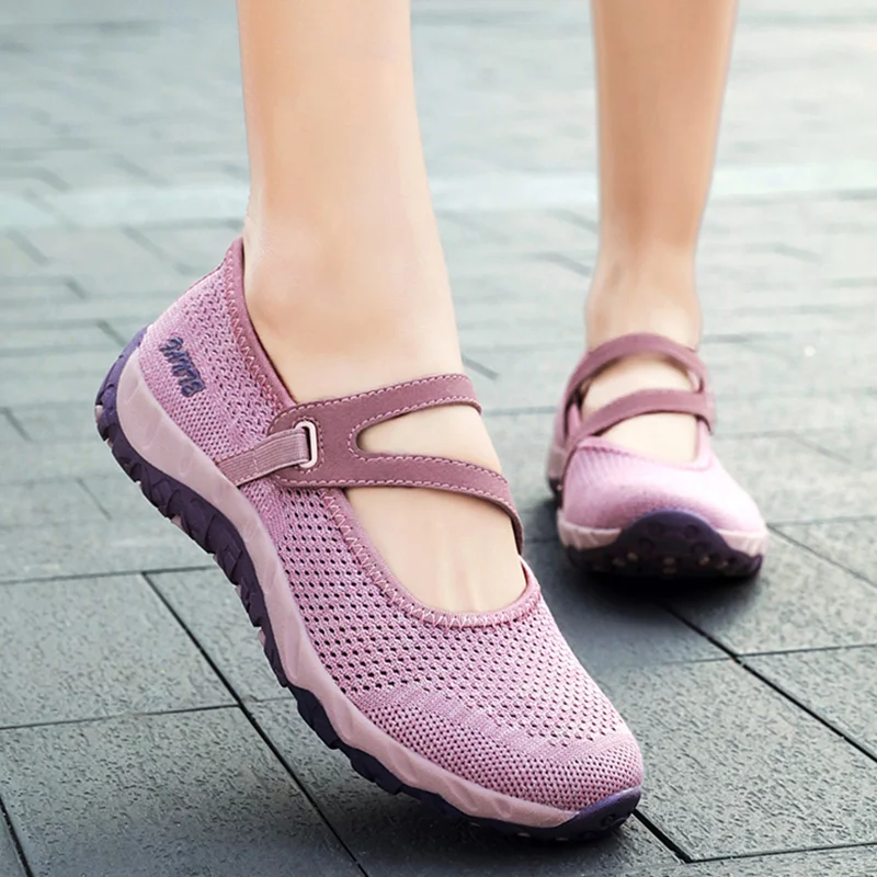 

Women'S Sneakers Comfortable Mesh Ladies Shoes For Women Flats Slip On Outdoor Walking Woman Vulcanize Shoes Tennis Female
