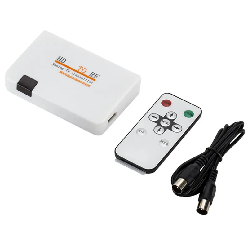 

Universal HDMI-compatible To RF Coaxial Converter Box Adapter Cable with Remote Control Power Supply