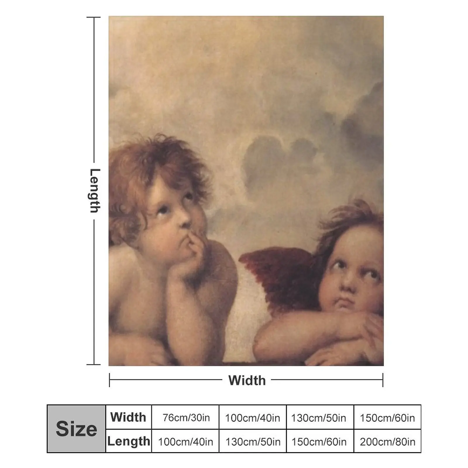 Новинка THE SISTINE MADONNA (детали) - RAPHAEL Плед Хэллоуин Многоцелевые роскошные пледы