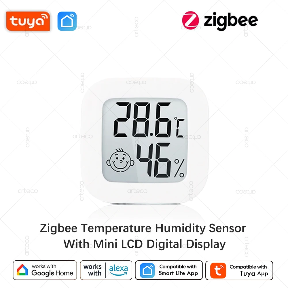 Датчик температуры и влажности Tuya Zigbee