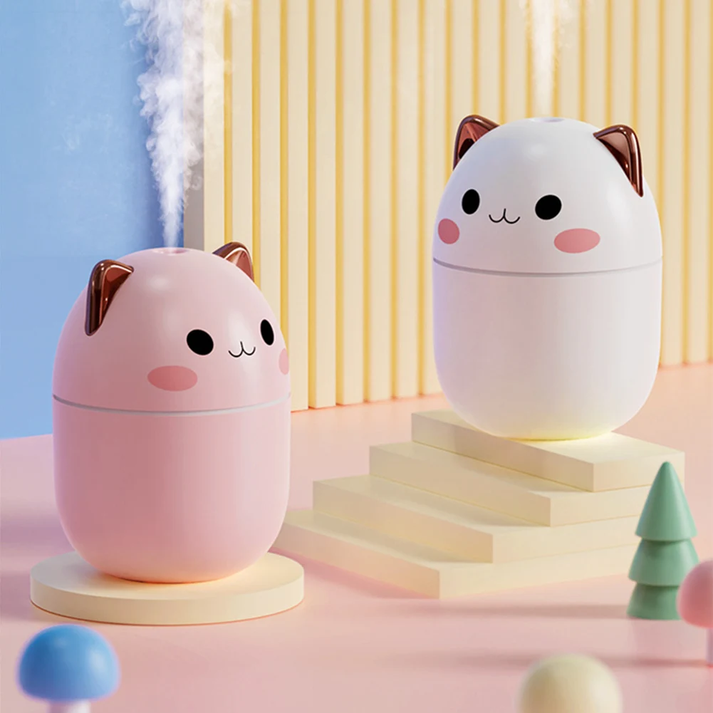 

250ml Car USB Aroma Essential Oil Diffuser Auto Creativity Bear USB Humidifier LED Night Lamp Mini Air Humidifier Purifier