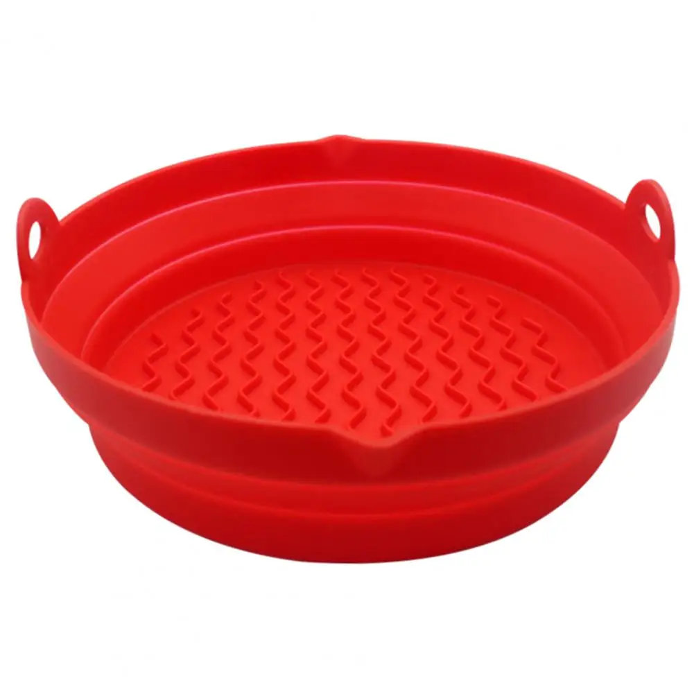 

Practical Roaster Tray Food Grade Household Restaurant French Fries Baking Pan Kitchen Tool Silicone Fryer Liner for Cooking