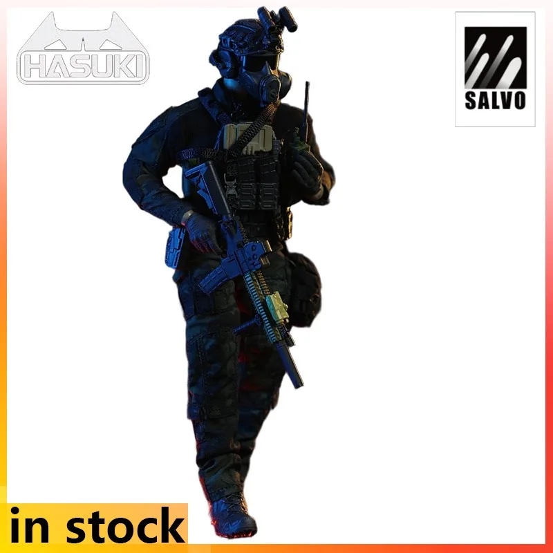 Фото Прямая доставка на складе HASUKI Original SALVO Series black ops Аниме Фигурка 1\12 Куклы Модель Игрушки Модель Подарки для мальчиков №1