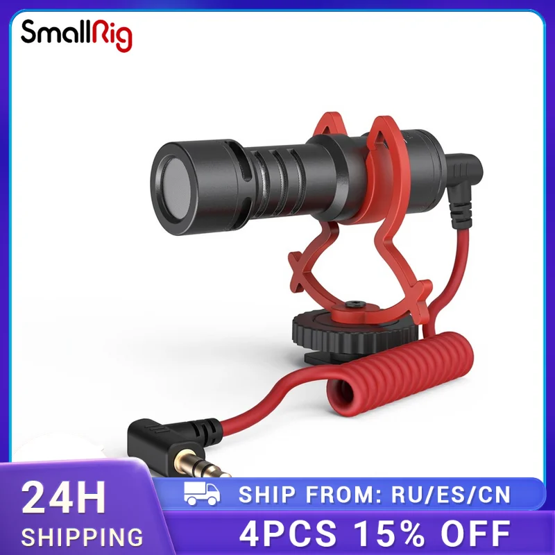 

SmallRig Simorr Wave S1 Lite Compact On-Camera Microphone Intelligent Noise Reduction Compact Portable and Lightweight 3452