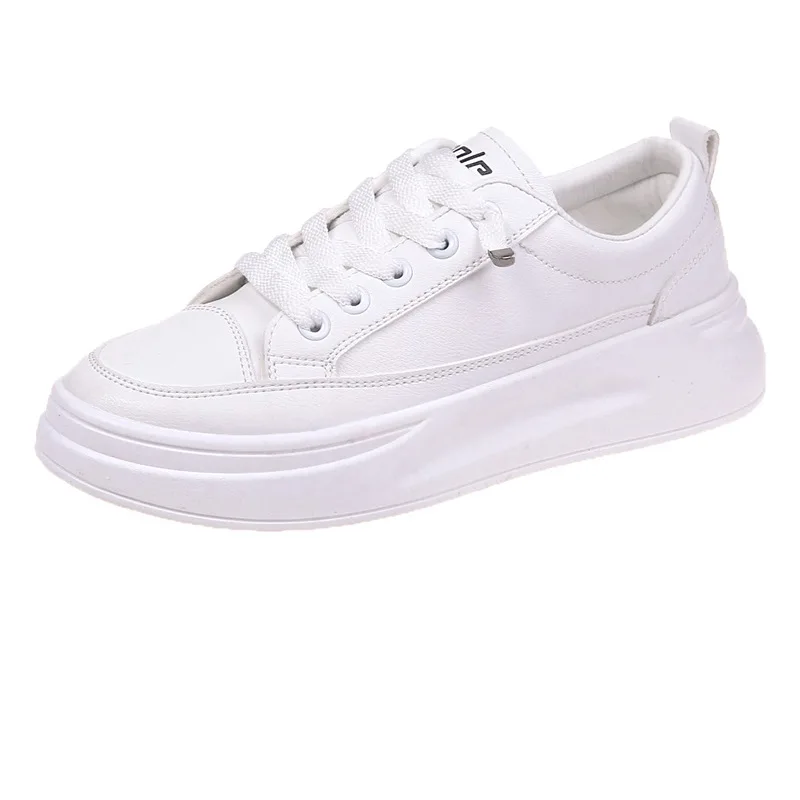 

2022 Spring Fashion New Thick Bottom Ladies White Shoes Korean Version Flat Bottom Sports Shoes Trendy Ladies Casual Shoes
