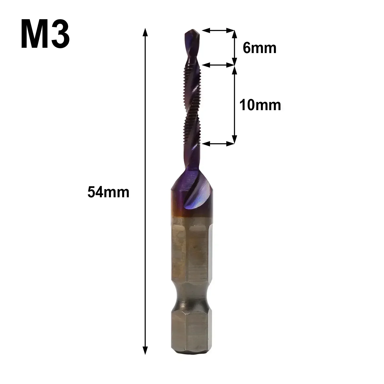 

Метчики для резьбы DAZZLEEX 3 в 1 M3-M10