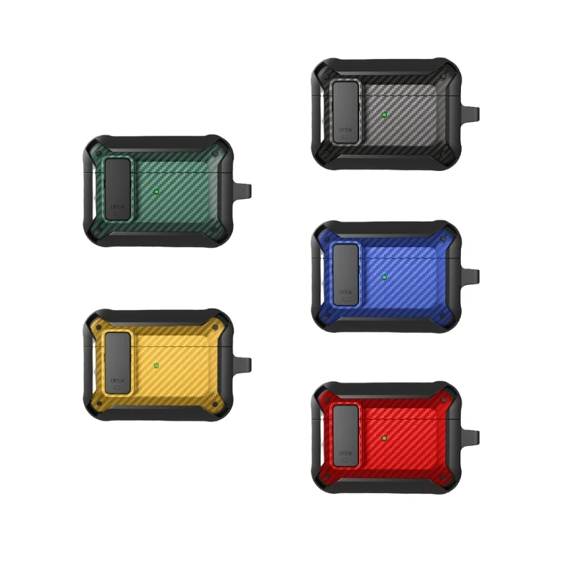 

for Airpods-Pro 2 Cover with Secure Lock Clip Hard ＆Keychain for Men Women Shockproof Protective Dropship