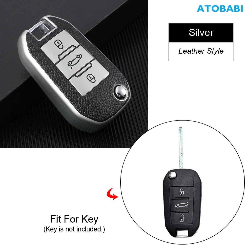 

Чехол для автомобильного ключа, из ТПУ, для Peugeot 208 308 T9 508 2008 Citroen C4 Opel Corsa Crossland X