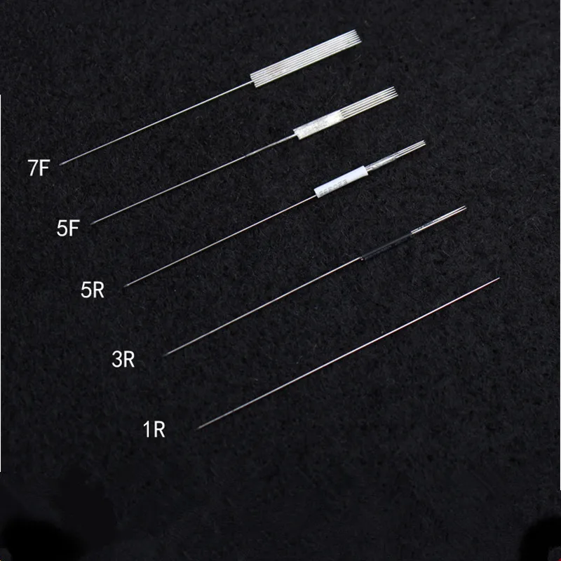 

Sdotter 100pcs 1-5RL 5-7F Sterilized Tattoo Machine Needles Disposable for Permanent Makeup Eyebrow Lips Eyeliner Beauty Supplie
