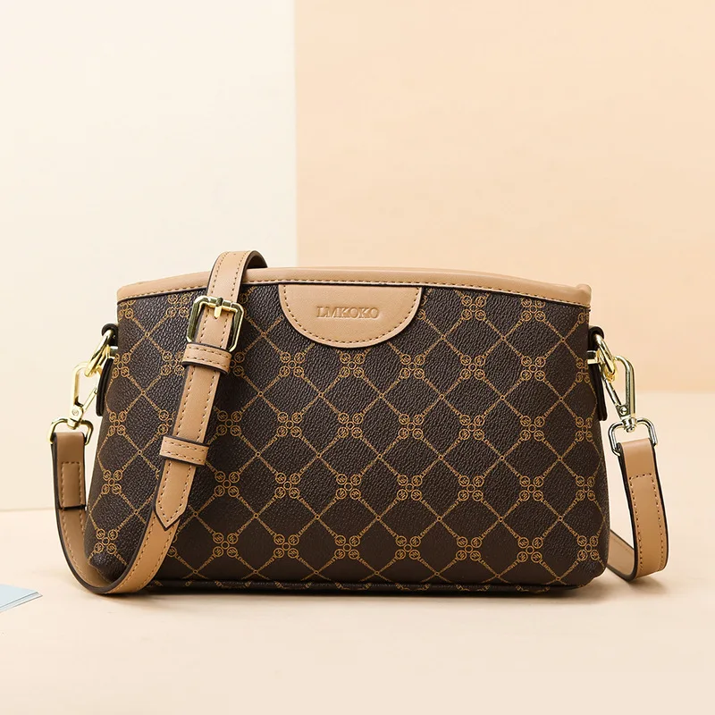 

Vintage Embossed Shoulder Bag Large Capacity Messenger Bag New Casual Small Satchel 2023 New Luxury Handbags