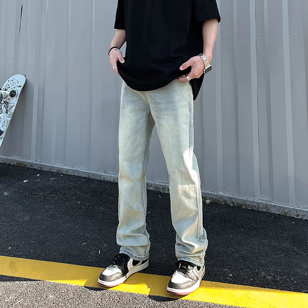 

Slim Jeans Mens Y2k Casual Trousers Skinny Vaqueros Pantalones Hombre Autumn Streetwear Fit Street Vintage Summer Denim Pants