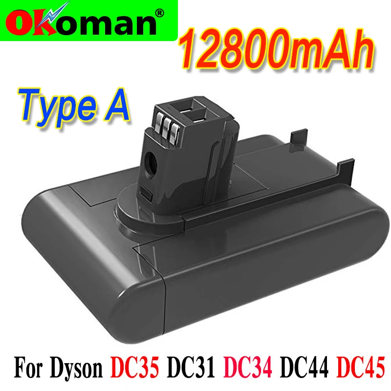 (Тип A) литий-ионный аккумулятор 22 2 в 12800 мАч для Dyson DC35 DC45 DC31 DC34 DC44 Animal 917083-01 |